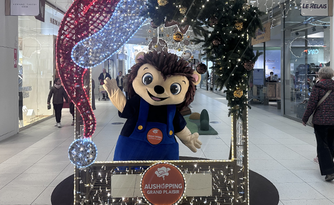 louison la mascotte aushopping grand plaisir