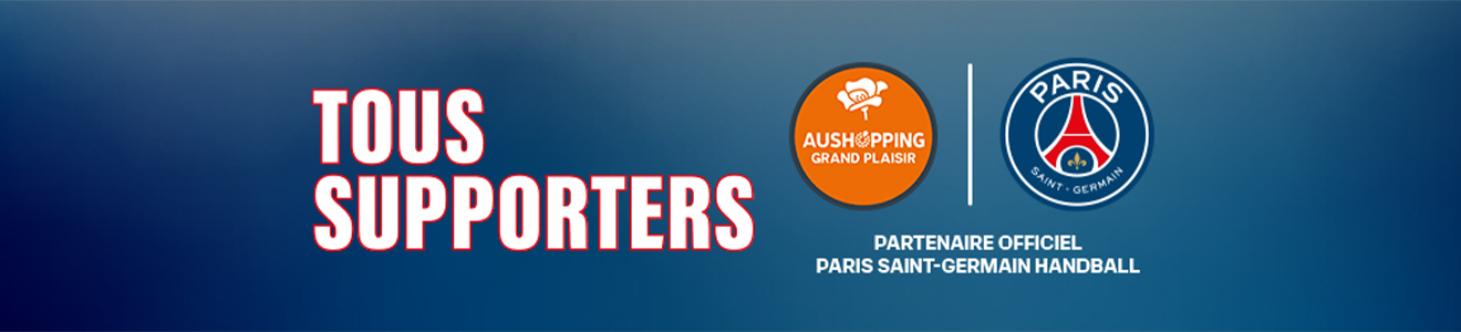 aushopping grand plaisir partenaire officiel du PARIS SAINT GERMAIN HANDBALL