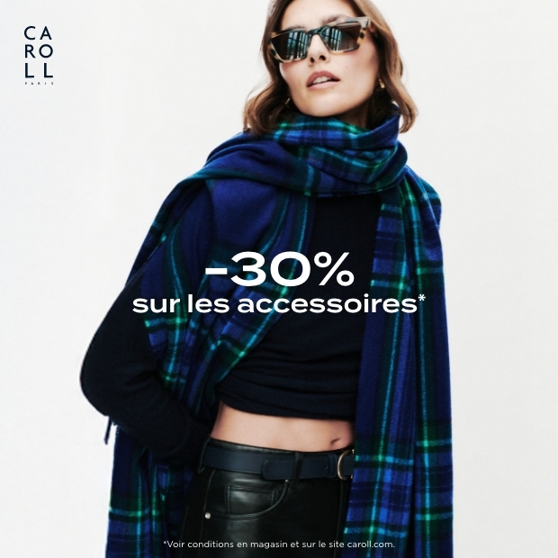 Caroll : -30% sur les accessoires*